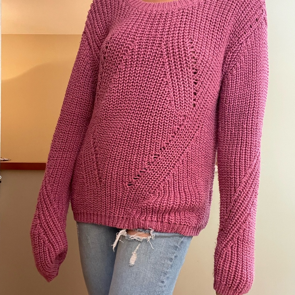 Pink Knit Women's Sweater